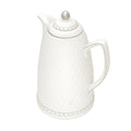 Garrafa Térmica Porcelana Branco-Prata