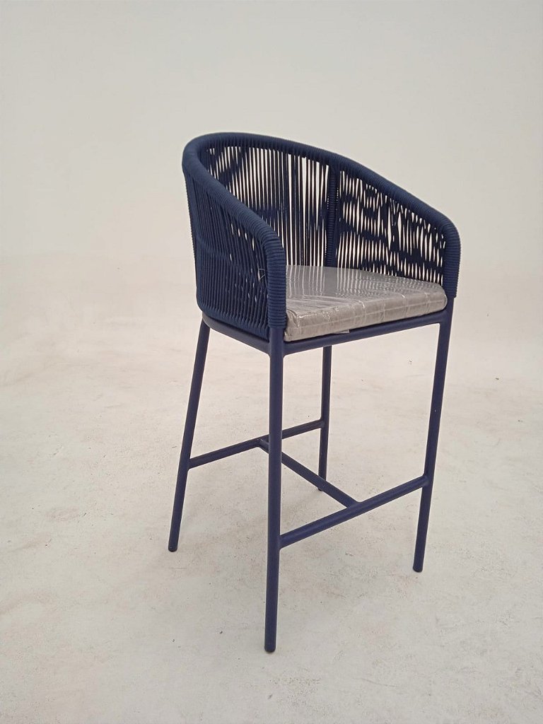 Banqueta Oleandro Estrutura Aluminio Corda Náutica