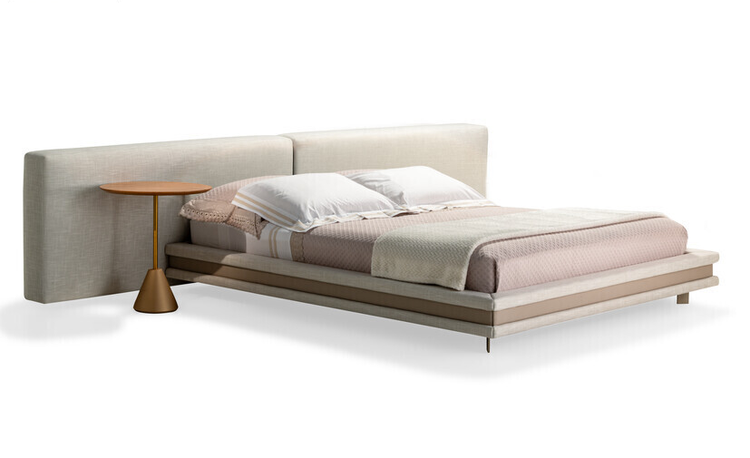 Cama Maui Estofada em Madeira Maciça | Elegância e Conforto | Davi Decor