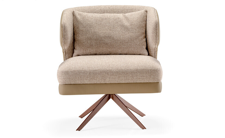 Poltrona Blu Giratória: conforto premium com design contemporâneo