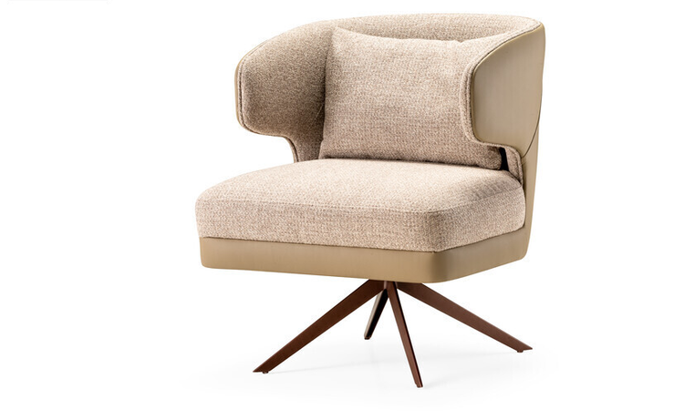 Poltrona Blu Giratória: conforto premium com design contemporâneo