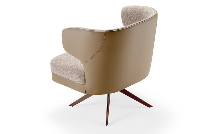 Poltrona Blu Giratória: conforto premium com design contemporâneo