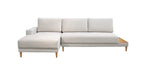 Sofá César Com Chaise Madeira Maciça