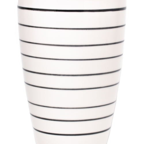 Vaso Decorativo Cerâmica Branco Amarelo