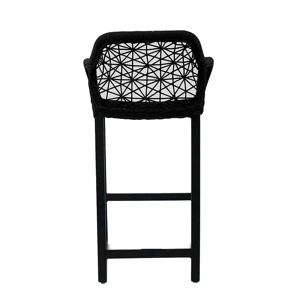 Banqueta Santorina Estrutura Elumínio Tramas Corda Náutica