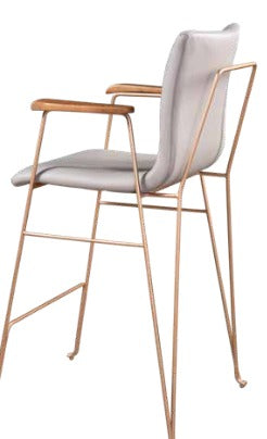 Banqueta Blumenau Com Pés de Metal