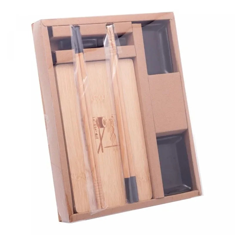Conjunto 8 Peças para Sushi de Bambu