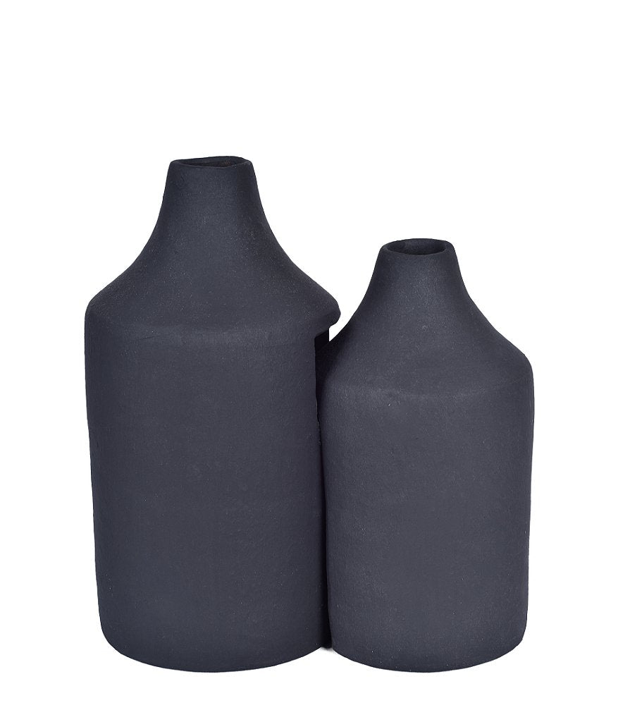 Duo Vaso Cerâmica Preto
