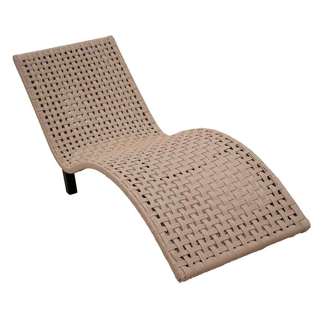 Espreguiçadeira Orna Estrutura Alumínio Tramas Corda Náutica