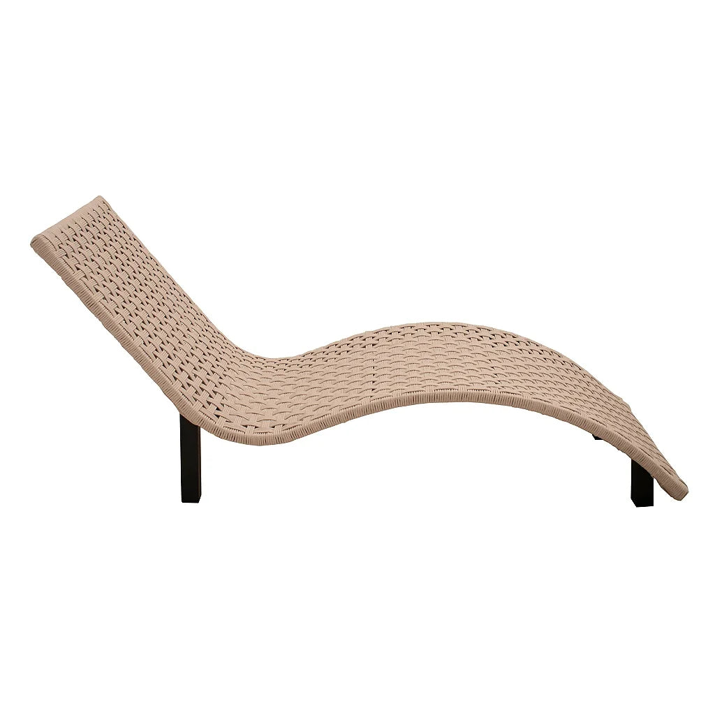 Espreguiçadeira Orna Estrutura Alumínio Tramas Corda Náutica