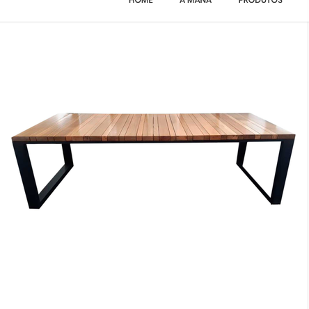 Mesa de Jantar Amsterdã – Design Contemporâneo Com Alumínio e Madeira