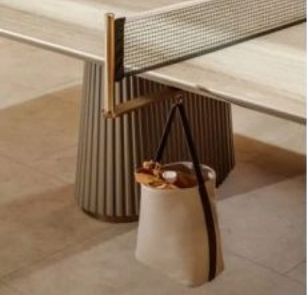 Mesa Sete Mares – Mesa de Jantar e Tênis de Mesa com Tampo em Travertino Romano