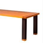 Mesa de Jantar Bali – Design Contemporâneo Com Alumínio e Madeira