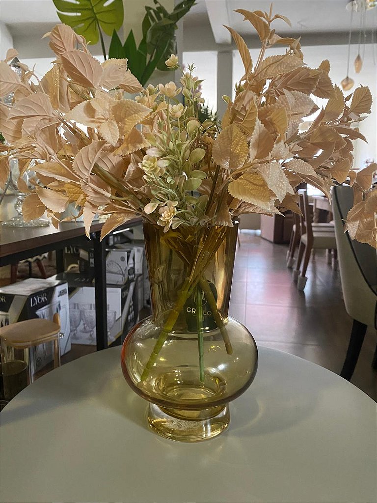 Vaso Vidro Ambar